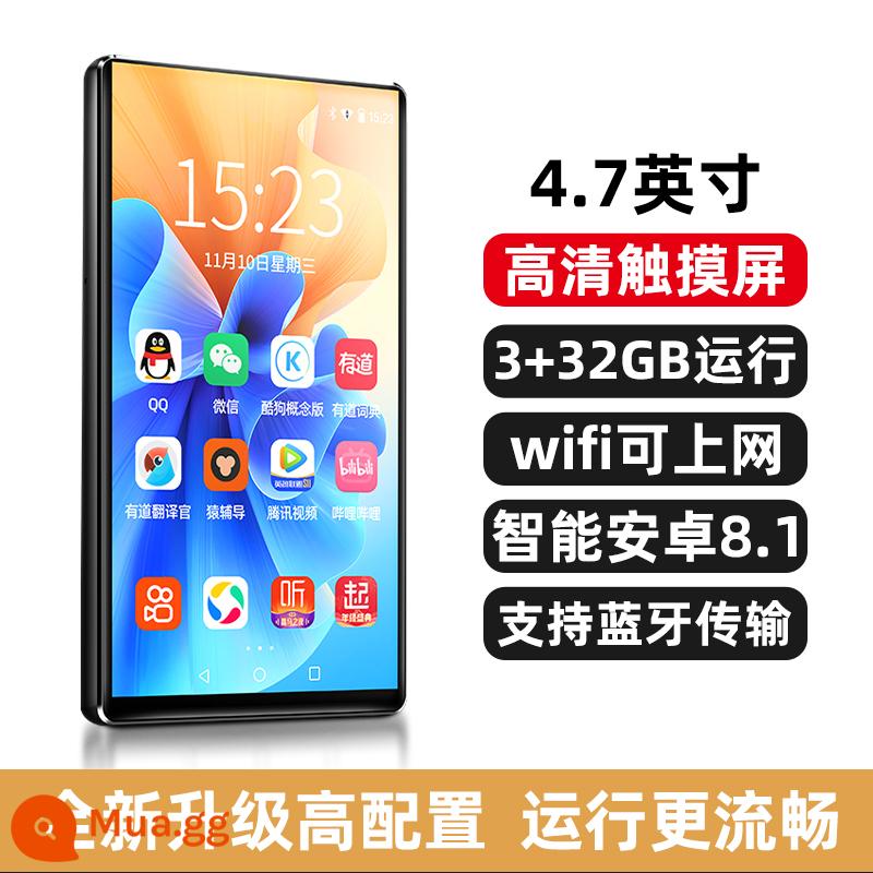 Cool dog mp4 toàn màn hình mp5wifi có thể truy cập Internet mp3 Walkman phiên bản sinh viên trình phát âm thanh và video nghe các bài hát hiện vật - [4,7 inch + có sẵn WiFi]