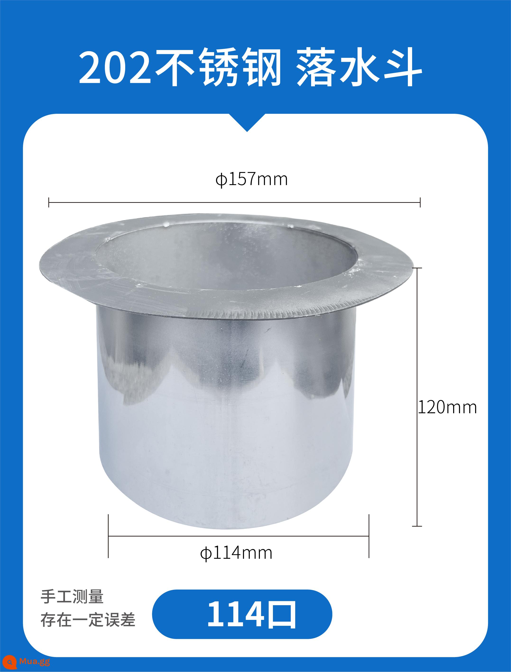 Kết cấu thép mái máng xối inox thoát nước chống dột phễu mái thoát nước mưa máng xối mưa biệt thự - 202-114 Máng thoát nước chống rò rỉ