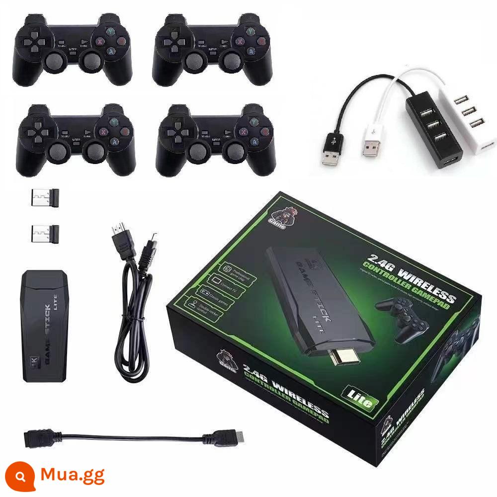 Tay cầm chơi game không dây TV đôi máy tính arcade home hoài cổ fc3/2.4g/pc box usb trắng đỏ - Trò chơi bốn người chơi M8/32G/3500