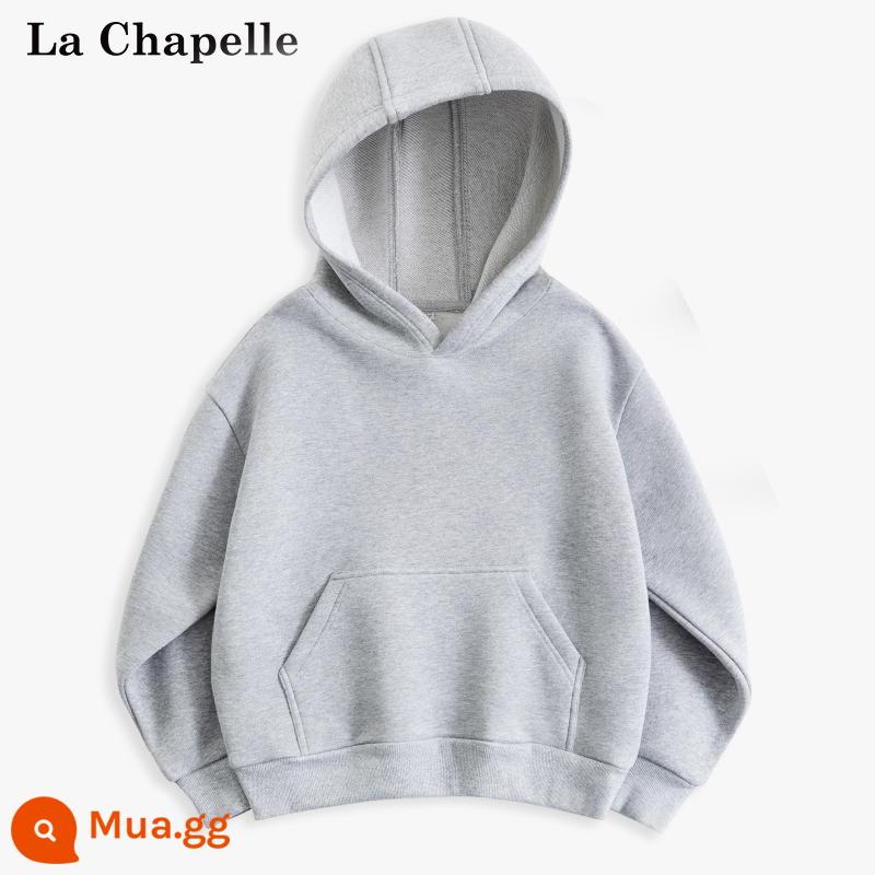 Áo len bé trai La Chapelle Plus lông cừu mùa đông trẻ em màu đỏ Tết bé trai dày bẩm sinh Thỏ quần áo năm mới - [Phong cách túi mùa xuân và mùa thu] Màu xám/L