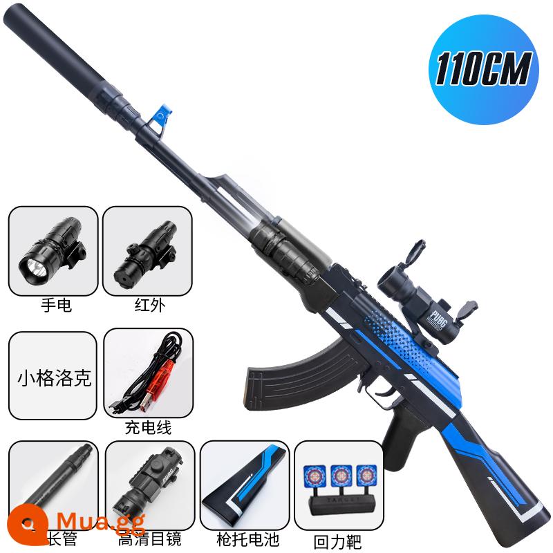 AK47 Hand-in-One điện nổ tự động trẻ em cậu bé đồ chơi pha lê M416 súng tấn công súng đạn mềm đặc biệt - Tăng cấu hình đầy đủ AK Shadow Attack thủ công (chế độ kép điện thủ công)