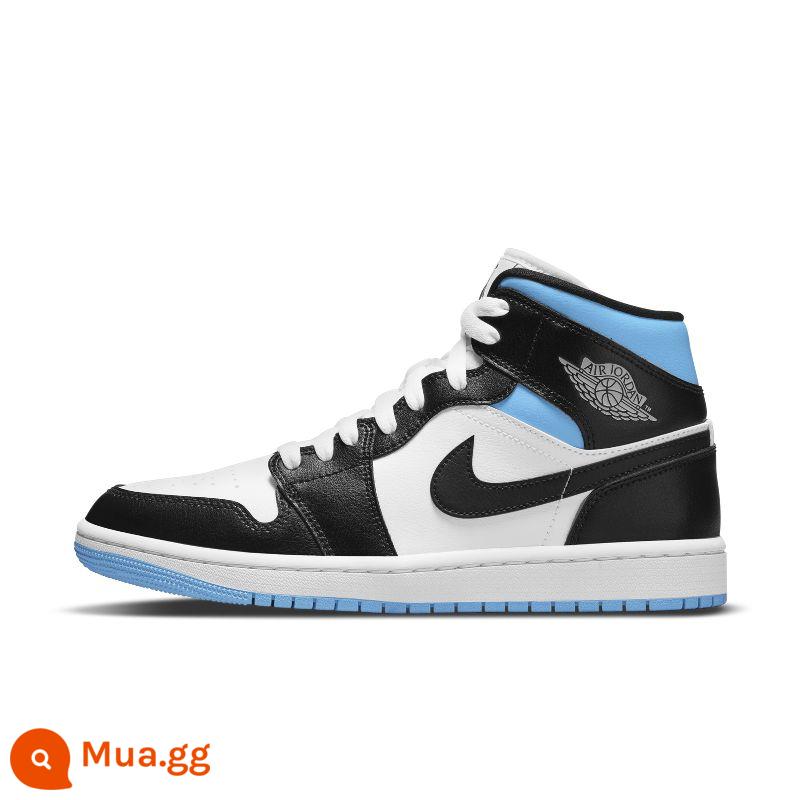 NIKE AIR JORDAN 1 AJ1 Joe 1 giày thể thao nữ giày bóng rổ ống giữa thường ngày BQ6472-308-141 - Đen và xanh (BQ6472-102)