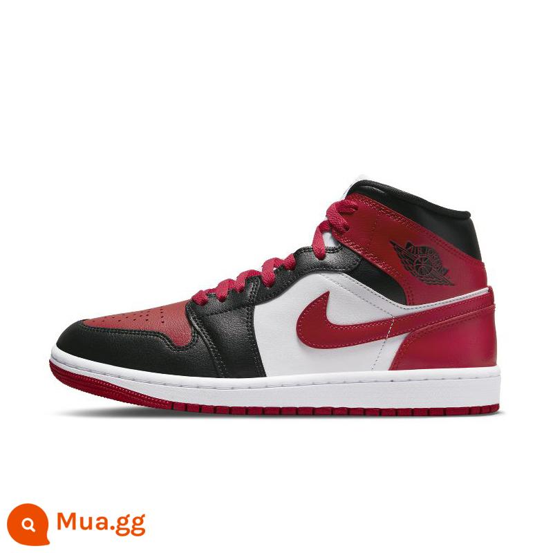 NIKE AIR JORDAN 1 AJ1 Joe 1 giày thể thao nữ giày bóng rổ ống giữa thường ngày BQ6472-308-141 - Đen/trắng/đỏ (BQ6472-079)