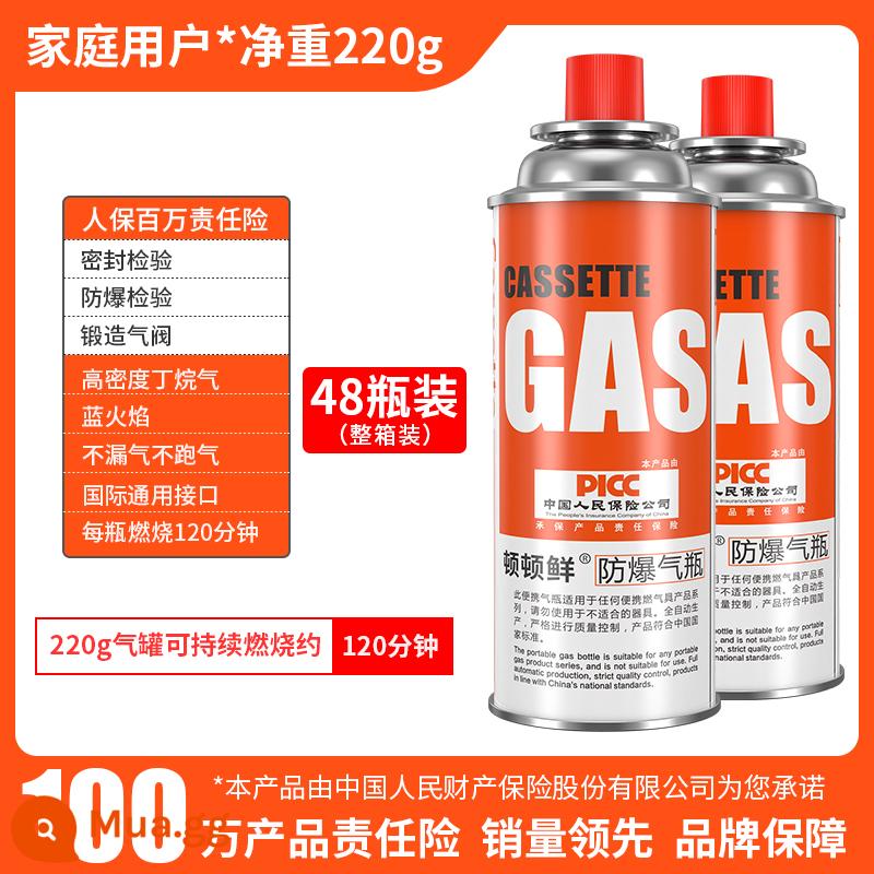 Cassette bếp bình gas hóa lỏng chai gas nhỏ ngoài trời cầm tay ngọn lửa súng butan từ chai gas gas - Tổng quát: 48 chai/hộp