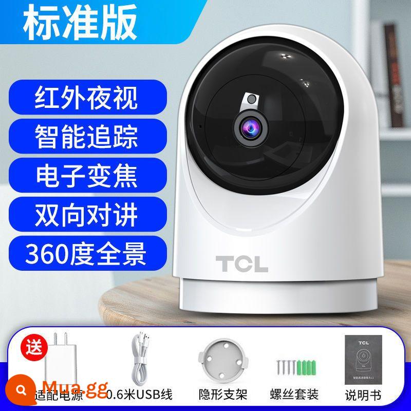 Camera thương hiệu TCL tại nhà 360 độ không góc chết ngay cả điều khiển từ xa trên điện thoại di động màn hình độ nét cực cao có thể đàm thoại - Phiên bản tiêu chuẩn 2K-Tầm nhìn ban đêm hồng ngoại