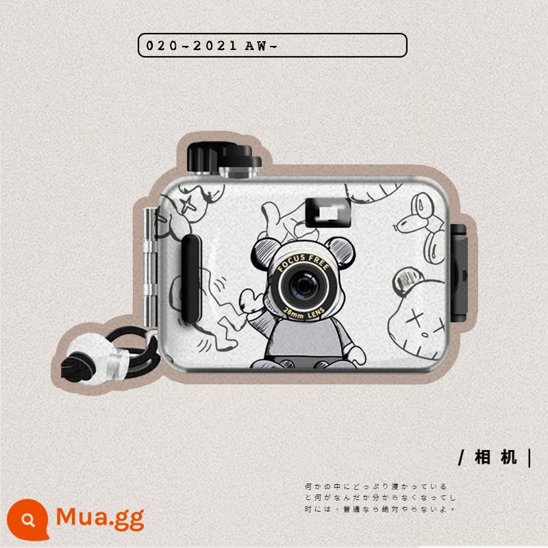 Đánh lừa máy ảnh phim không Polaroid retro phim máy ảnh cặp đôi sinh viên máy ảnh chống thấm nước máy ảnh nhỏ di động - gấu bạo lực