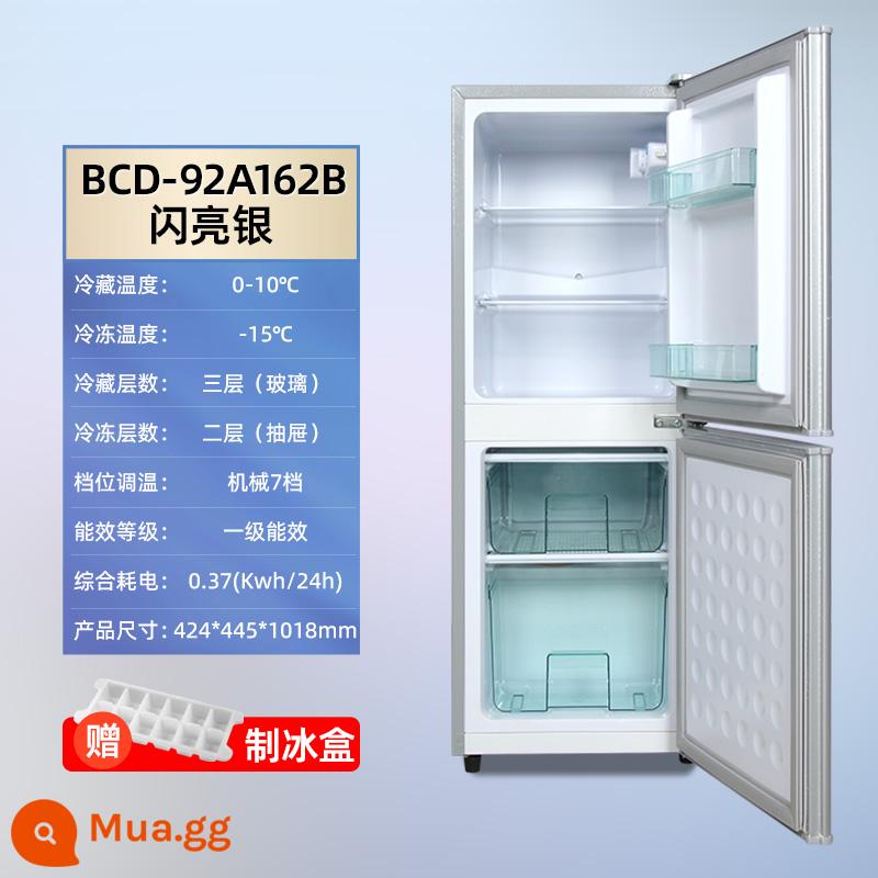 [Hiệu suất năng lượng cấp 1] Tủ lạnh ba cửa 206/238 gia đình tủ lạnh hai cửa tiết kiệm năng lượng ba cửa nhỏ - Cửa đôi màu bạc 162/mô hình ngăn kéo + tiết kiệm năng lượng cấp độ đầu tiên