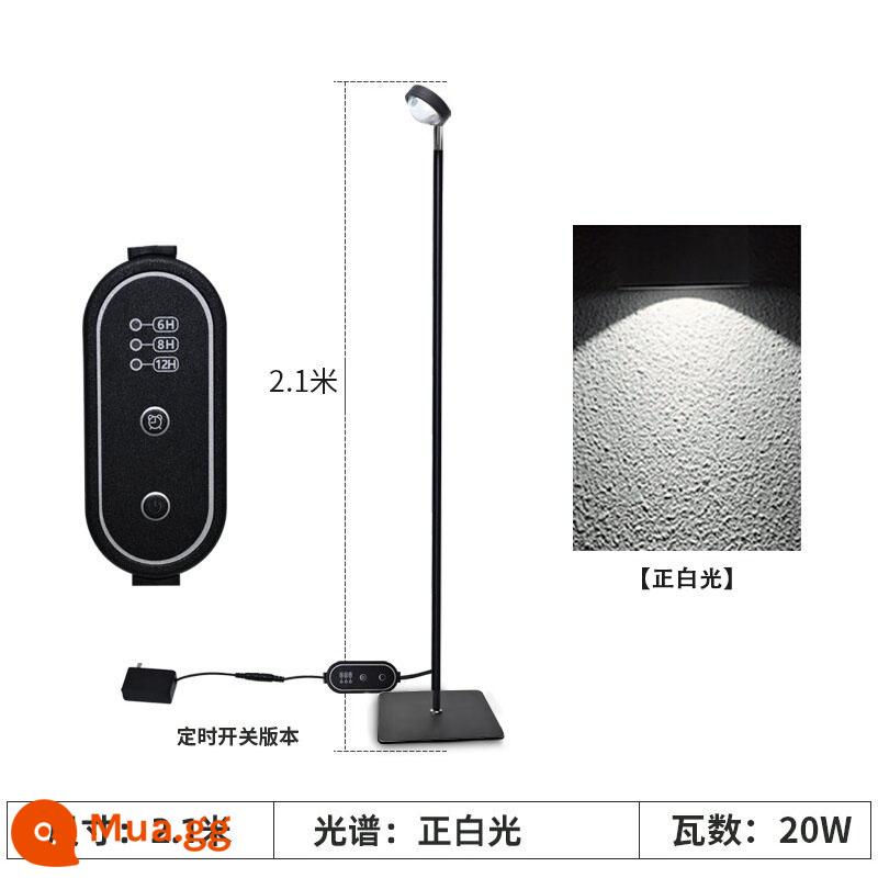 Đèn LED Vật Có Đèn Tăng Trưởng Đèn Suốt Hộ Gia Đình Mọng Nước Lấp Đầy Ánh Sáng Giả Mặt Trời Trong Nhà Xanh Vật Có Màu Đèn Ban Công - Model đặt trên sàn 20w [2,1m] quang phổ đầy đủ 6000k model ánh sáng trắng theo thời gian