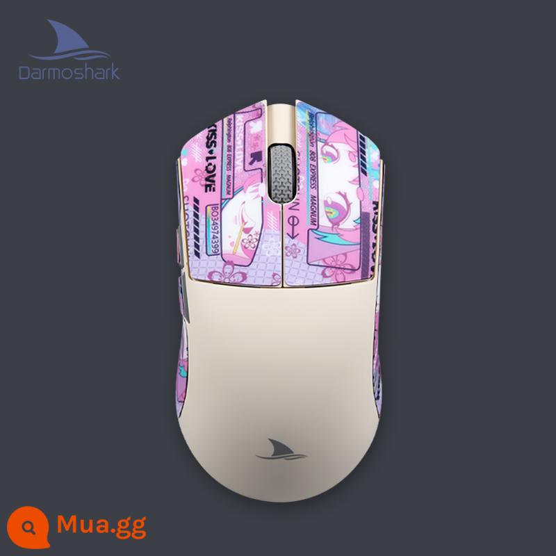 Chuột nhẹ Darmoshark M3 PAW3395 trò chơi thể thao điện tử chuột có dây không dây ba chế độ - Miếng dán chống trượt silicon M3 Camel+KISS·LOV