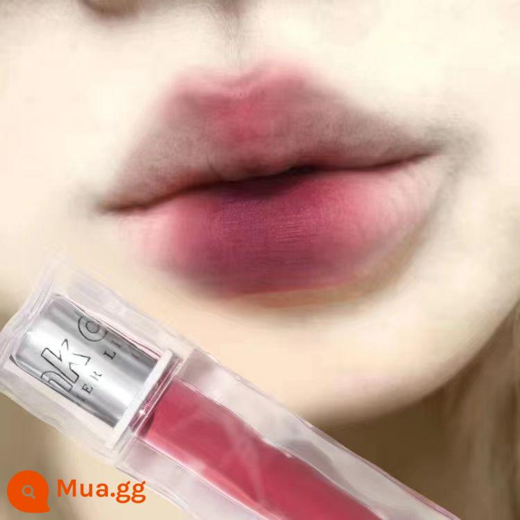 Sữa Huhu Sweet Apricot Nude Lip Clay Plain Matte Matte Lip Men Hiển thị Son môi Trắng Sinh viên Giá cả phải chăng Thương hiệu nhỏ Phụ nữ - 04#/đỏ mọng (không trang điểm)