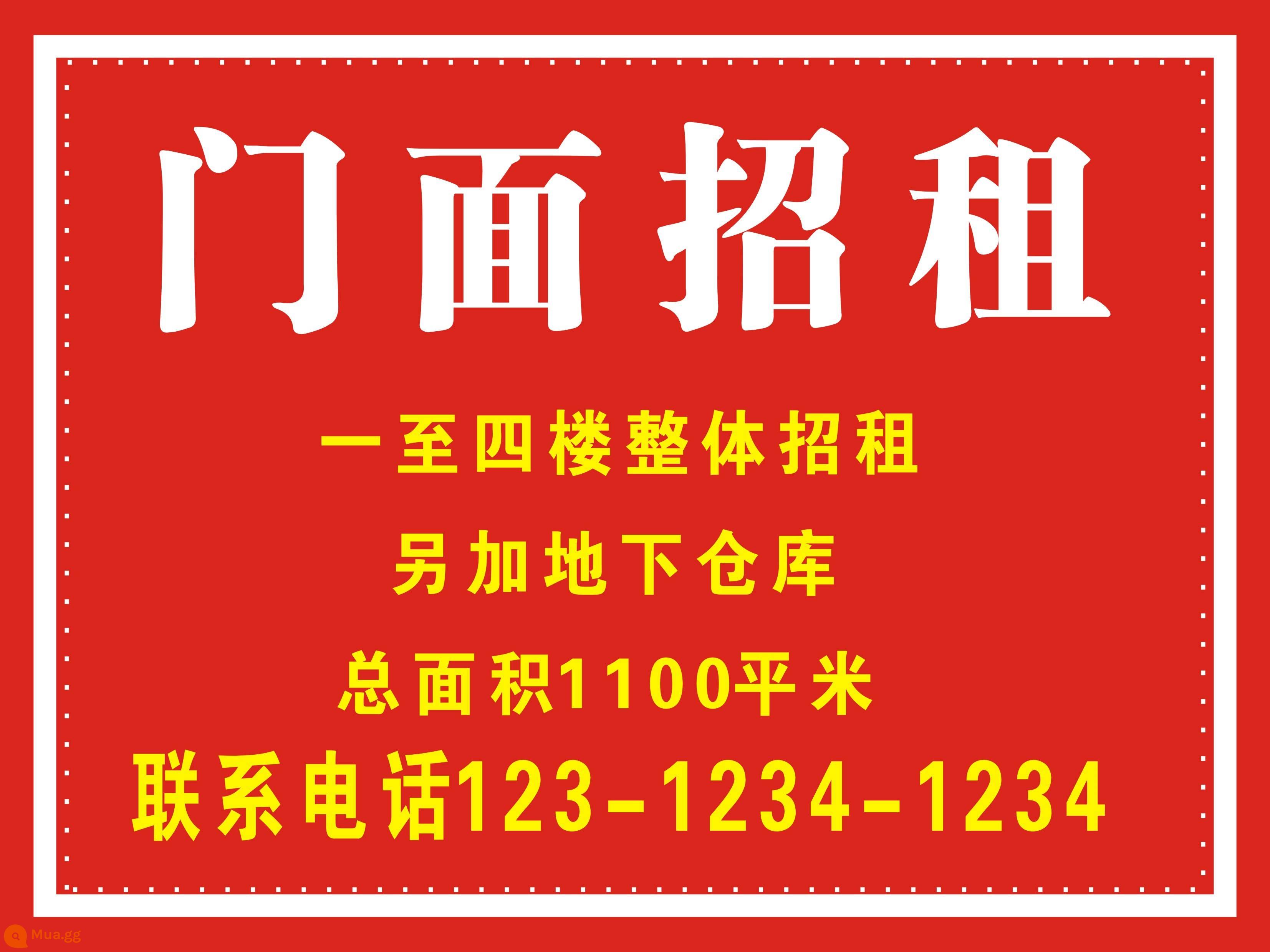 Wangpu chuyển nhượng cửa hàng cho thuê với miếng dán dính cho thuê nhà ở do tùy chỉnh áp phích quảng cáo tuyển dụng giải phóng mặt bằng - 02 (cần thay đổi tin nhắn + số điện thoại) bản ngang