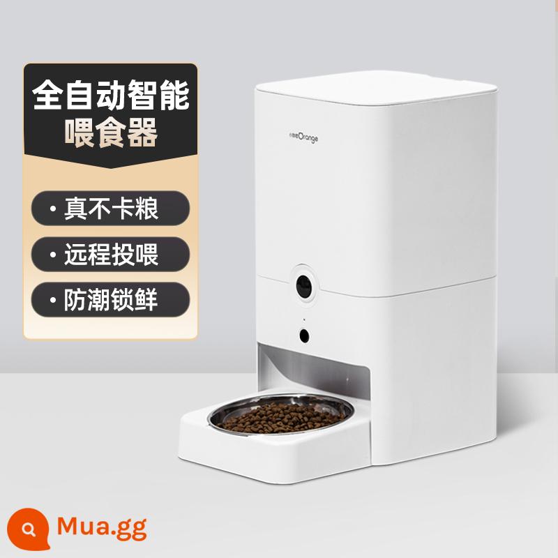 Little Orange Orange Automatic Feed Fedrior Cat Cat tại một con chó định lượng cố định Thiết bị thực phẩm khô lạnh - Bộ nạp thông minh hoàn toàn tự động