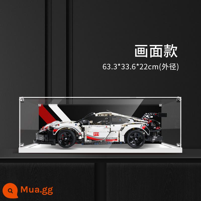 POP Lego Porsche 911 Bugatti Lamborghini Ferrari hộp hiển thị acrylic trong suốt chống bụi - Mẫu nâng cấp màn hình 42096 Porsche 911rsr