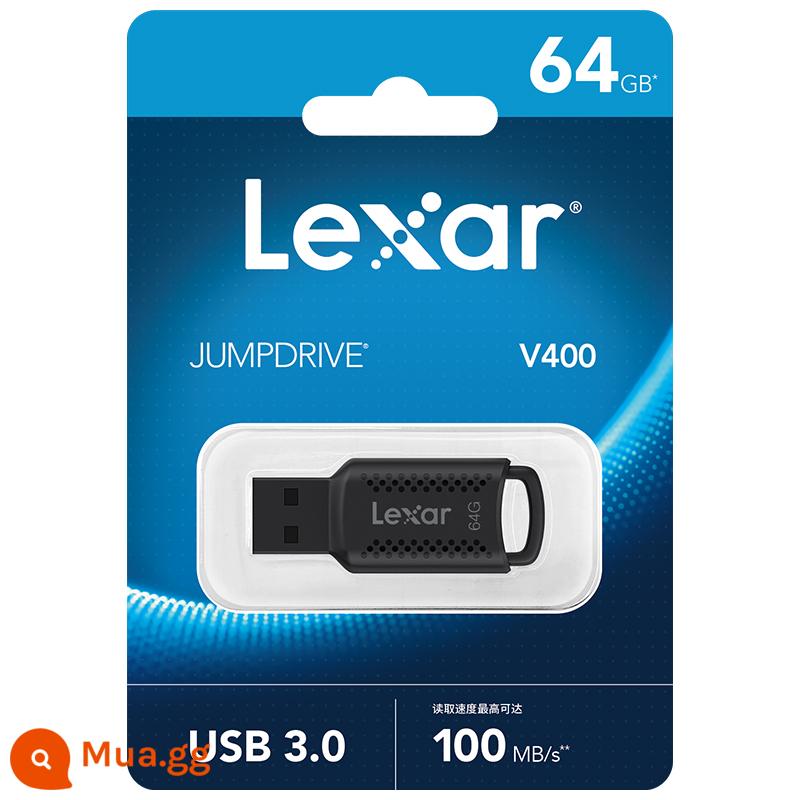 Máy ghi hình lái xe toàn cảnh 360 độ tốc độ cao Lexar V400 Đĩa U chuyên dụng giao diện Type-C Ổ đĩa flash USB trên ô tô Mercedes - [64GB] Tặng dây đeo + adapter Type-C