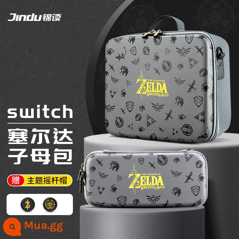 Nintendo switch vỏ bảo vệ ns tay áo silicone switcholed pluggable base shell frosted vỏ mềm riêng biệt ns phụ kiện joycon handle grip set máy chơi game túi lưu trữ cứng - [NS/OLED] Túi đựng đồ từ mẹ sang con* chứa đầy đủ vật dụng/tận hưởng chuyến du lịch