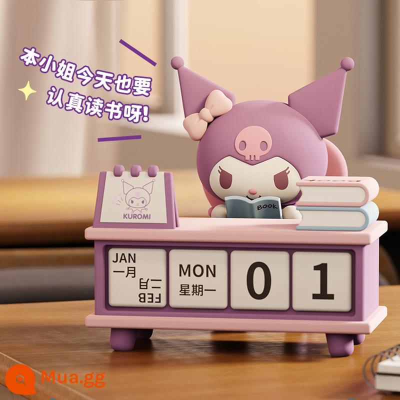 Sanrio Kurome Lịch Năm Mới Đồ Trang Trí Để Bàn Trang Trí Văn Phòng Hoạt Hình Dễ Thương Nữ Chữa Lành Cảm Xúc Máy Trạm - Kuromi [Ngoại hình siêu dễ thương, ủy quyền chính hãng, tái chế, tháo gỡ miễn phí]