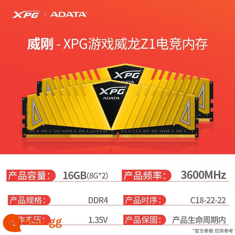 Bộ nhớ ADATA Z1 DDR4 8G/16G/32G/64G dải áo máy tính để bàn 3200/3600MHz - Mẫu trò chơi Veyron Z1 3600 MHz 8G * 2