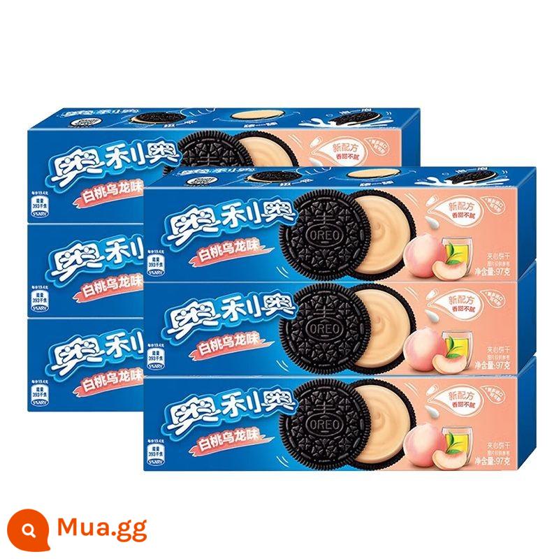 Oreo Original Socola Mỏng Giòn Nhẹ Bánh Sandwich Kem Hoa Anh Đào 97g Bánh Sandwich - [3 hộp] Hương Đào Trắng 97g