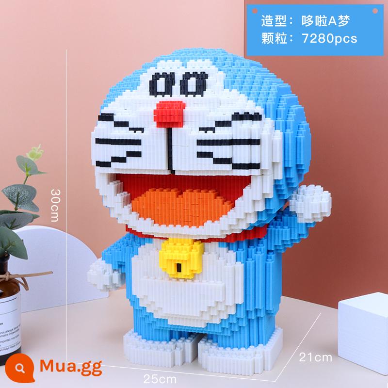 Guochao Khối Xây Dựng Hạt Nhỏ Đồ Chơi Lắp Ráp Thích Hợp Cho Bé Gái Lego Series Xingdelue Xếp Hình Quà Tặng Giáng Sinh - Đôrêmon 8801 + Búa Chính Hãng