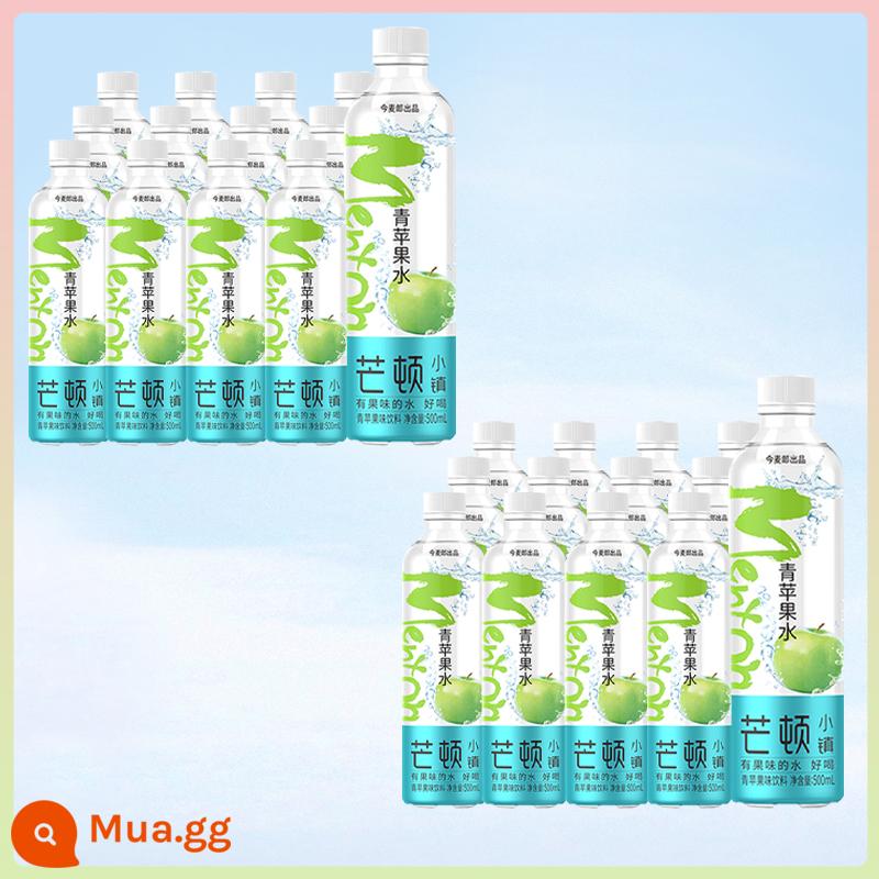 Jinmailang Manton Township 500ml*12 chai nước chanh táo xanh đào hương vị dưa hấu ít đường uống nguyên hộp - Nước táo xanh 500ml x 24 chai