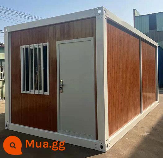 Nhà di động container công trường xây dựng ngoài trời ký túc xá văn phòng tạm thời lắp ráp cư dân nhà tiền chế cabin cách ly - màu đỏ