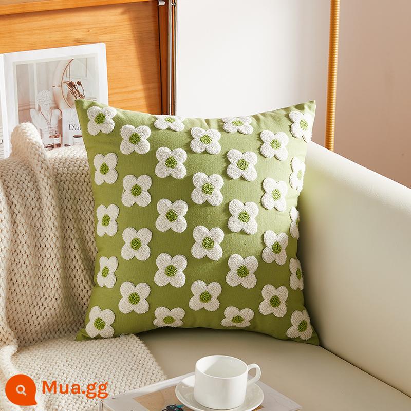 Mỹ mục vụ ánh sáng sang trọng cao cấp thêu gối sofa phòng khách cao cấp đầu giường đệm lưng gối không chứa lõi - [Miền Nam] Gối thêu khăn Chunchen Xiaohua