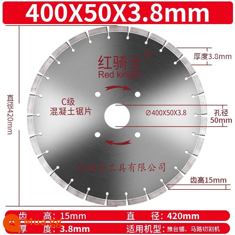 Lưỡi cắt đường 400 Máy cắt mặt đường lưỡi cưa kim cương bê tông xi măng thanh thép lưỡi đường cũ - 400mm [loại sắc nét] gói 11 miếng