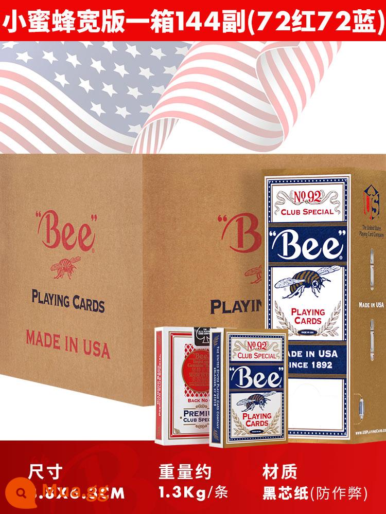 Little bee poker American bee poker cầu trứng 92 trò chơi baccarat cao cấp Texas Công viên đặc biệt - Phiên bản rộng, 144 đôi mỗi hộp (72 đỏ, 72 xanh) có thể bán buôn