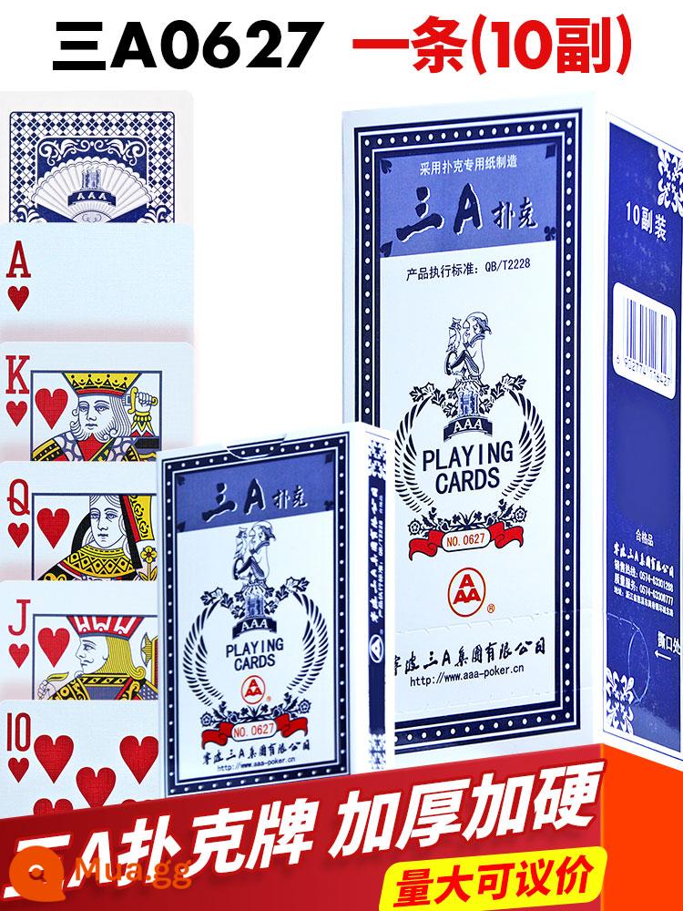 3a poker dày và cứng poker dành cho người lớn poker chính hãng bán buôn Doudizhu sáng tạo thẻ chơi nhân vật lớn 10 đôi - Ba chiếc A0627 10 đôi (giá thanh lý đặc biệt)