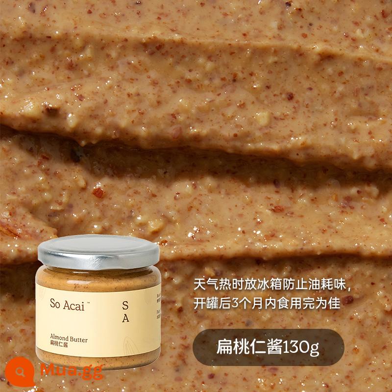 soacai bơ hạnh nhân bơ hạnh nhân bơ hạt phết bơ bánh mì nướng bánh mì bơ đậu phộng tập thể dục bữa sáng dinh dưỡng - [Khuyến nghị bán chạy] Bơ hạnh nhân 130g