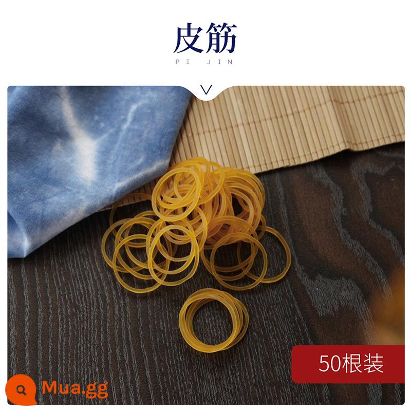 Tie-nhuộm handmade DIY dụng cụ miệng nhọn chai may vá ban nhạc cao su thêu kéo dài mô hình phiên bản khối gỗ que kem nhuộm vật liệu gói - Dây cao su [50 cái]