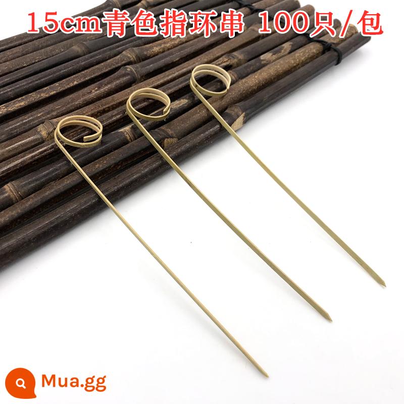 Bản hợp đồng trái cây dùng một lần ký tên Sandwich Fork Art có chữ ký của Sugar Bánh B tre Burger - Dây vòng lục lam 15cm (100 chiếc)