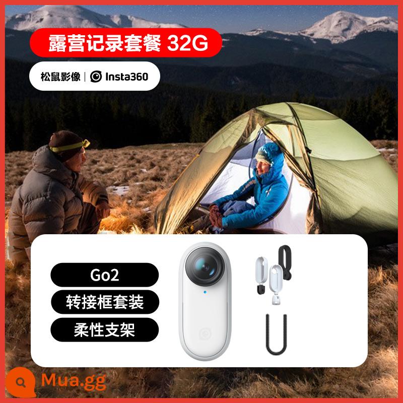 Insta360 GO 2 Camera thể thao Shadowstone vlog thú cưng ghi âm camera chống rung GO2 - GO2 32G[Gói cắm trại]