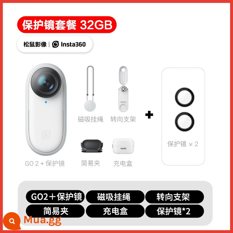 Insta360 GO 2 Camera thể thao Shadowstone vlog thú cưng ghi âm camera chống rung GO2 - GO2 32G [Gói bảo vệ ống kính]