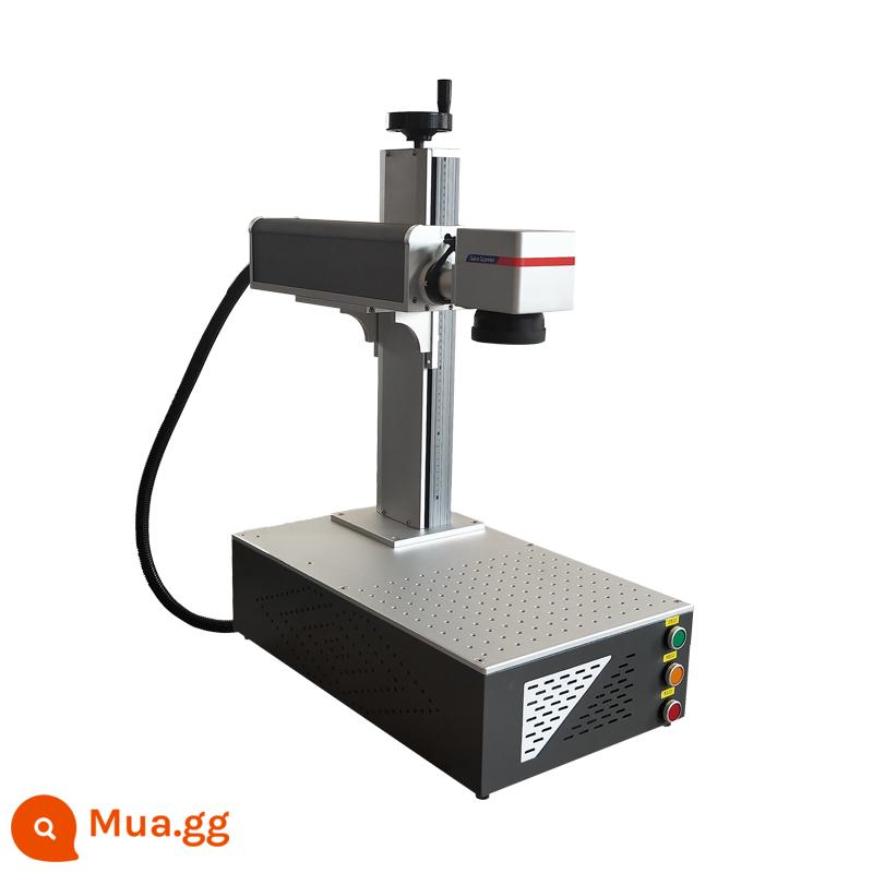 Qiming sợi máy khắc laser kim loại mã hóa máy khắc thép không gỉ máy khắc bảng tên máy tính để bàn hoàn toàn tự động - Máy tính để bàn di động 20W