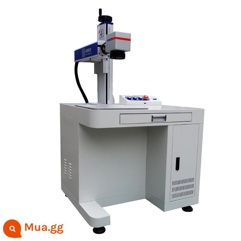 Qiming sợi máy khắc laser kim loại mã hóa máy khắc thép không gỉ máy khắc bảng tên máy tính để bàn hoàn toàn tự động - Tủ 20W cấu hình cao [bán chạy nhất]