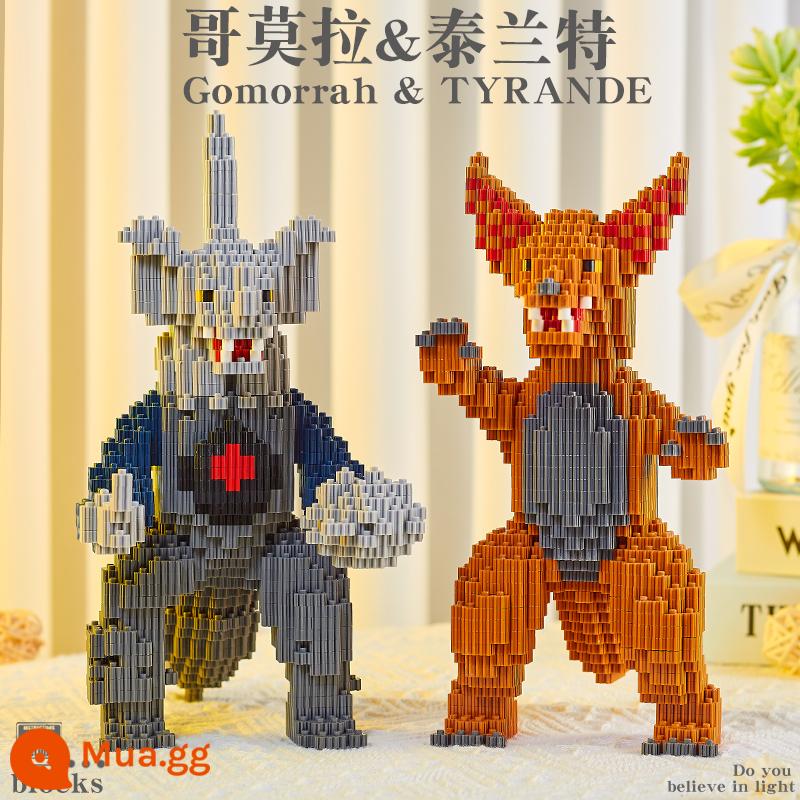 Lego khối xây dựng cậu bé Altman Tyro Zeta lắp ráp giáo dục trẻ em 8-12 tuổi đồ chơi quà tặng sinh nhật - Bạo chúa + Godzilla