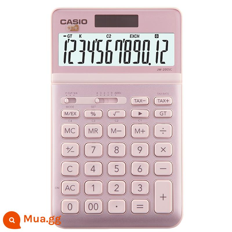 máy tính casio/CASIOJW-200SC máy tính công sở thời trang công sở hàng ngày dễ thương dành cho sinh viên đại học - Bột rực rỡ JW-200PK