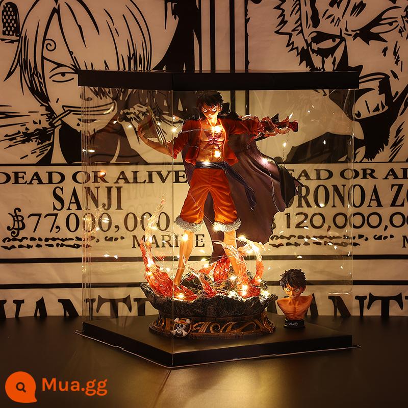 Mô hình One Piece GK series giả tưởng Sauron Luf để gửi bạn trai cậu bé chồng món quà sinh nhật mô hình quá khổ - Liuying Luffy, khoảng 40cm, hai đầu, có thể hoán đổi cho nhau [hộp quà]