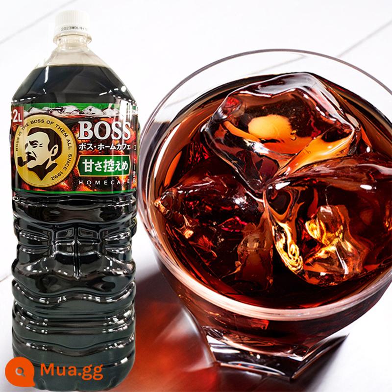 Nhật Bản nhập khẩu Suntory Suntory BOSS ice Mỹ đen pha sẵn cà phê lỏng chai siêu lớn nước giải khát chiết lạnh 2L - Cà phê pha sẵn BOSS 2L hơi ngọt