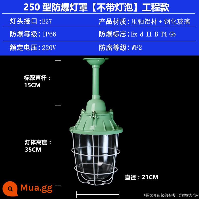 Đèn LED chống cháy nổ nhà kho xưởng phòng nhà máy trạm xăng chống cháy nổ đèn công nghiệp và khai thác mỏ đèn chùm chao đèn chống thấm tiêu chuẩn quốc gia - Mô hình kỹ thuật chao đèn loại 250 [gói rỗng không có bóng đèn]