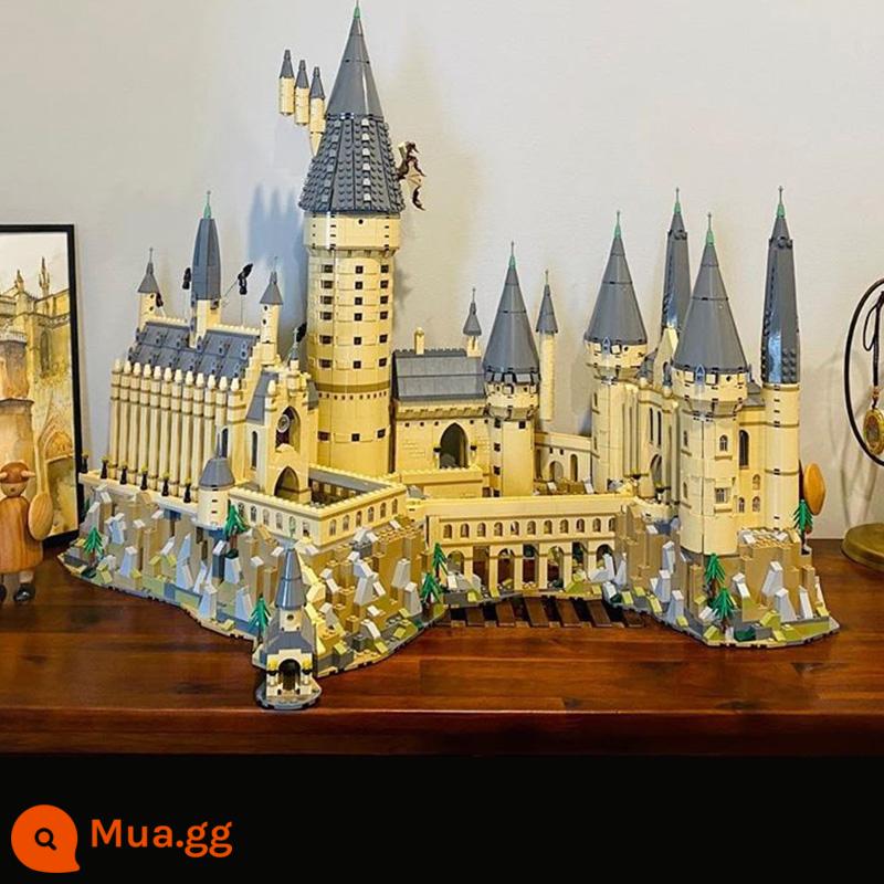 Bộ sách phép thuật Harry Potter thích hợp Lego xếp hình cho bé trai đồ chơi lắp ráp Quà tặng năm mới 2023 hàng mới - Phiên bản gạch cao-Lâu đài Hogwarts 6000+ hạt