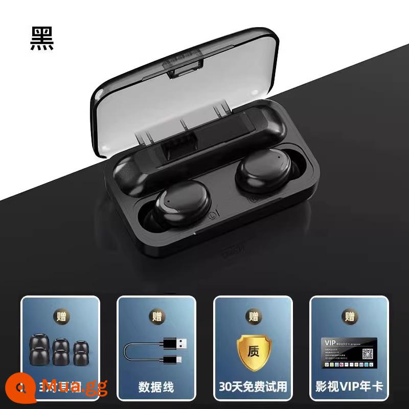 Tai Nghe Bluetooth Không Dây Thật 2024 Tai Nghe In-Ear Thể Thao Nam Nữ Mới Giảm Tiếng Ồn Thích Hợp Cho Apple Và Huawei - Phiên bản tiêu chuẩn màu đen cổ điển_