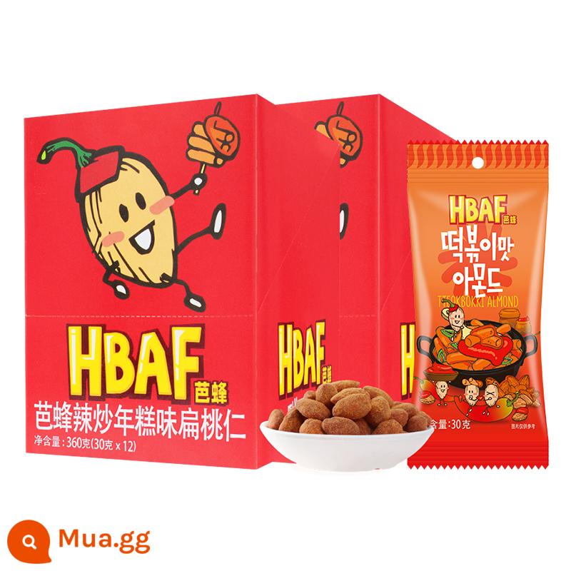 HBAF Barbee Original Tom Farm Hạnh Nhân Kem Mật Ong Hạnh Nhân Mù Tạt Các Loại Hạt Nhập Khẩu Hàn Quốc Hộp 12 Túi - [2 hộp + túi quà] Bánh gạo chiên cay vị 12 túi*2 hộp