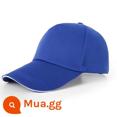 Nón tùy chỉnh in LOGO từ bản đồ tình nguyện đội tình nguyện quảng cáo nón trẻ em thêu nam nữ lưỡi vịt mũ bóng chày - xanh đậm