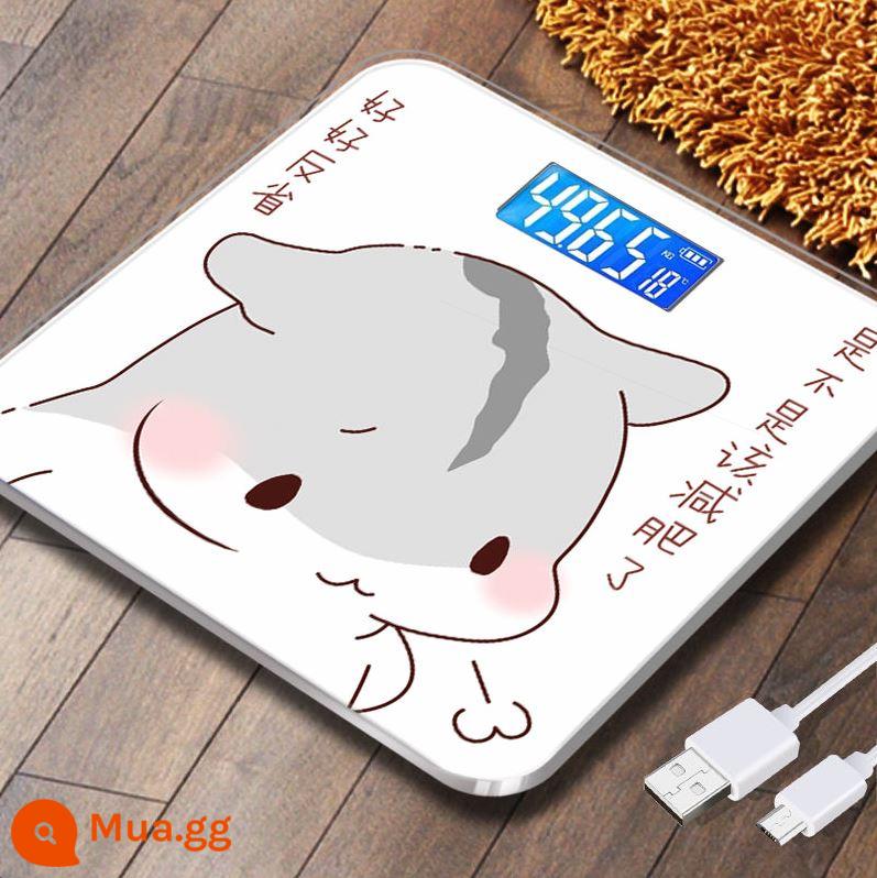 Đức nhập khẩu tùy chọn usb có thể sạc lại quy mô điện tử quy mô chính xác quy mô sức khỏe gia đình quy mô người lớn giảm cân - Model sạc 26*26, phản ánh cẩn thận