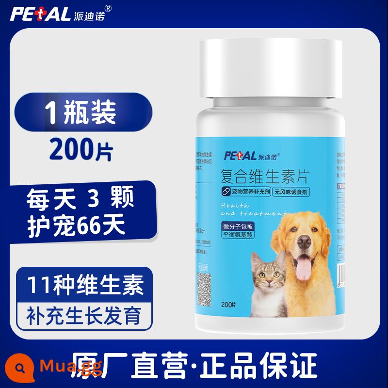 Kem dinh dưỡng cho chó Pedino Cat Vitamin tổng hợp dành riêng cho thú cưng Vitamin B B chống rụng lông - 1 chai