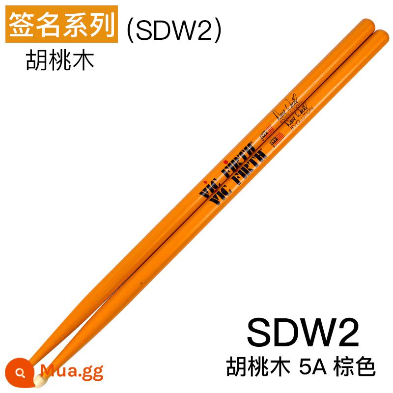 Thanh trống vic firth thanh trống quả óc chó 5a 5b 7a trống jazz vf thực hành dùi trống vic trống búa - Dòng chữ ký (SDW2)