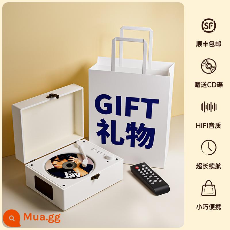 OrangeDi Orange Di retro CD album nhạc loa Bluetooth máy nghe nhạc CD âm thanh di động quà tặng - [Haoyuebai] Chất lượng âm thanh đỉnh cao HIFI ✅Thiệp chúc mừng điều khiển từ xa bằng đĩa CD miễn phí★Thời lượng pin siêu dài và âm lượng lớn