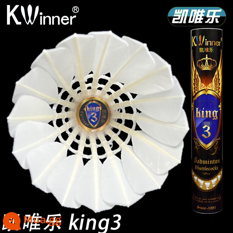 Kaiweile Cầu Lông Vịt Thi Đấu Số 6 Số 5 Số 3 Số 2 Lông Ngỗng King4 Bóng Thi Đấu Chuyên Nghiệp 12 Gói - Kaiweile king3 Daoling Lông Ngỗng Cấp 3 [Cuộc thi nghiệp dư]